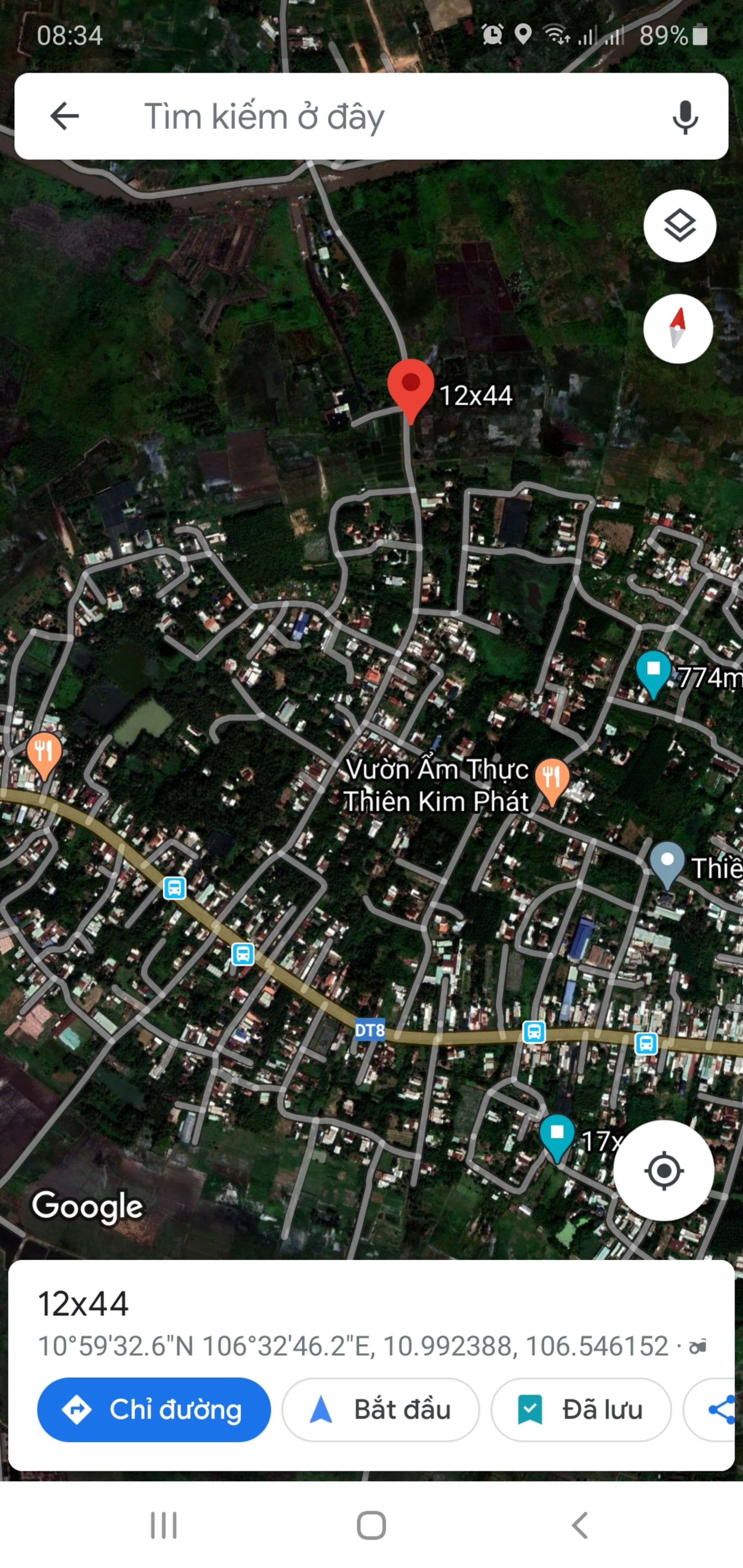 Ảnh nhà đất Đất vuông vức 12x44m đường bê-tông hai làn. Đường thông ra TL8, Nguyễn Thị Nê