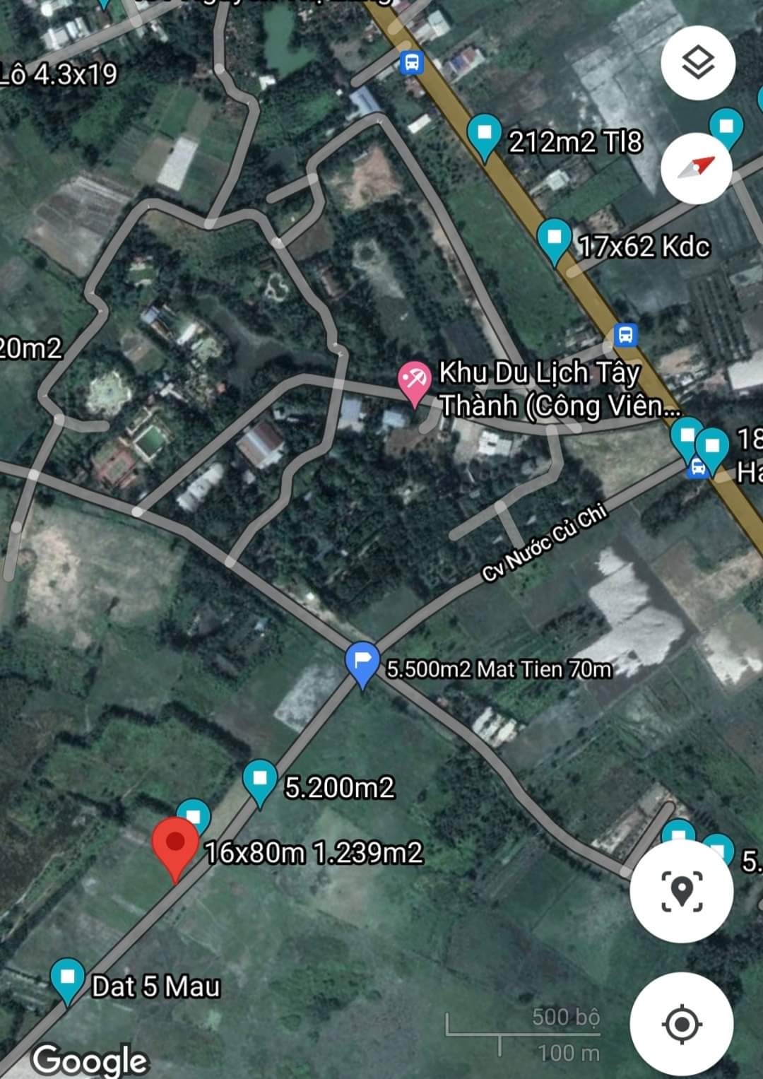 Ảnh nhà đất Đất Củ Chi hơn 1000m2 CLN sát khu dân cư xã Phước Vĩnh An đường nhựa thông nối TL8 và Nguyễn Thị Lắng