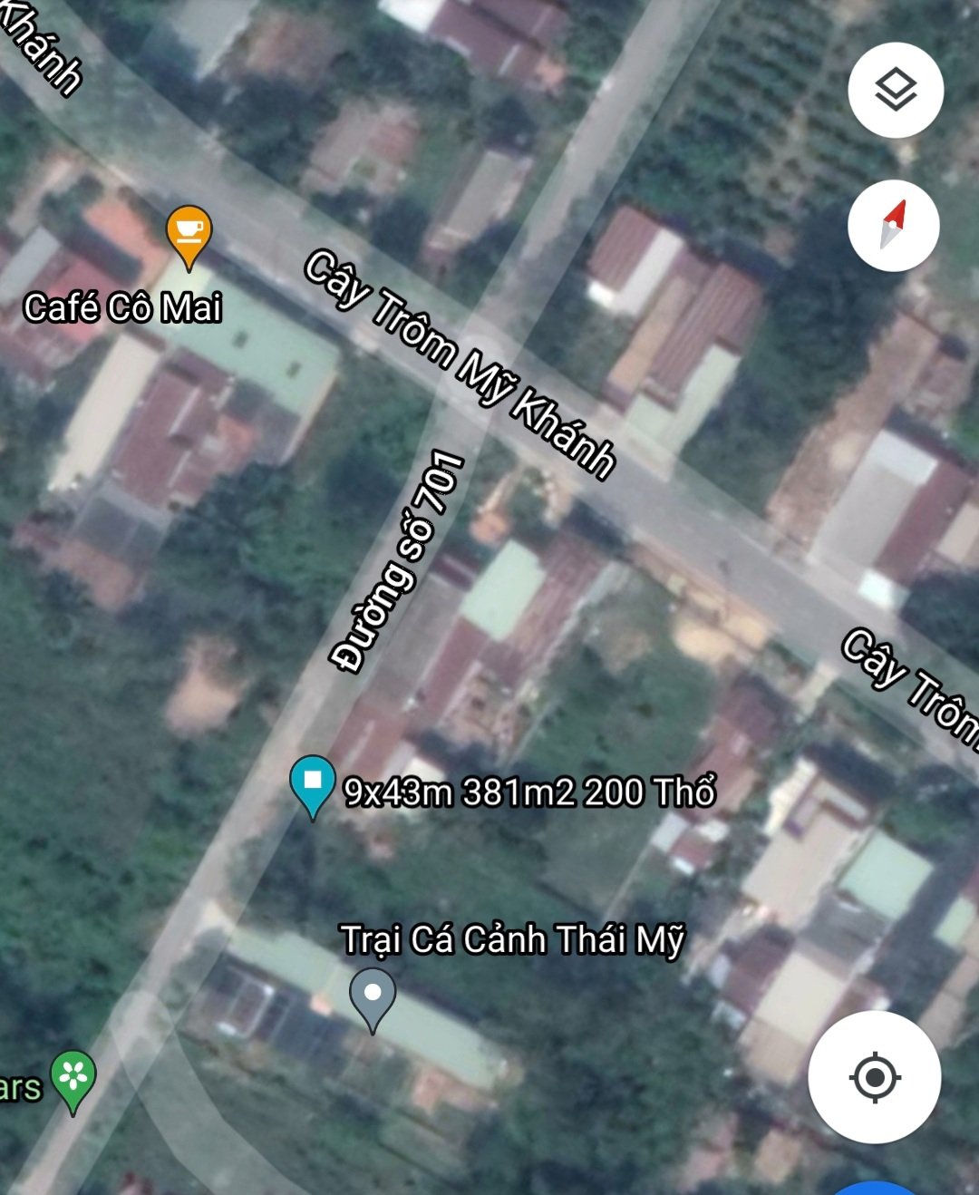 Ảnh nhà đất Đất Củ Chi khu biệt thự nhà vườn xã Thái Mỹ ngay mặt tiền đường nhựa thông 9x43m có 200m2 thổ cư