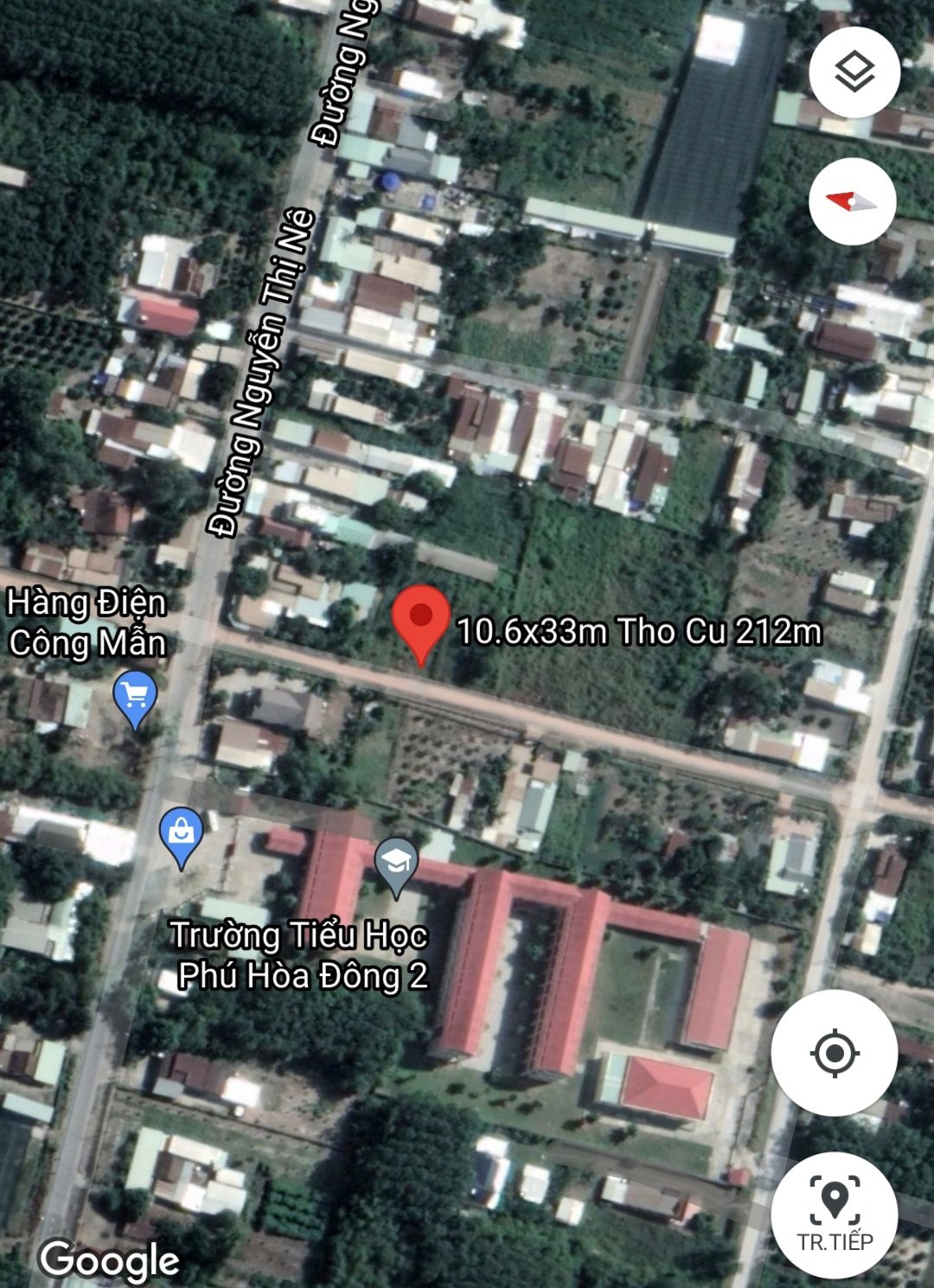 Ảnh nhà đất Đất Củ Chi giá rẻ khu dân cư cách Nguyễn Thị Nê đúng 100m, 10.6x33m thổ cư hơn 200m2, gần trường học
